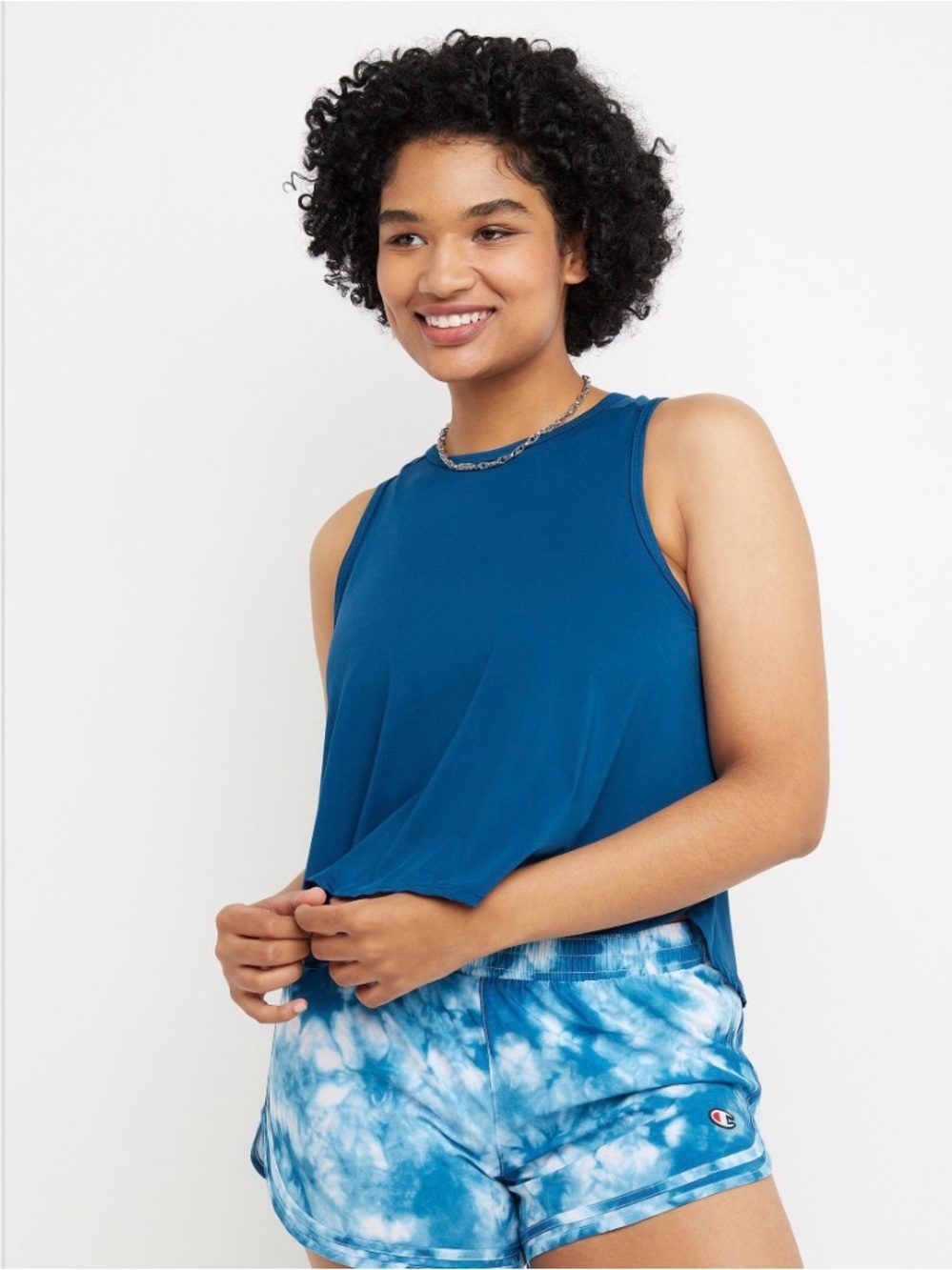 New Champion Women's City Sport Drapey Top - Fresh Teal Small